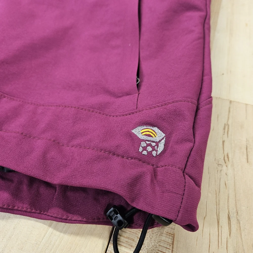 Mountain Hardwear Jacket Wms Small Plum Callisto Full Zip Fleece-Lined Softshell - Picture 10 of 15